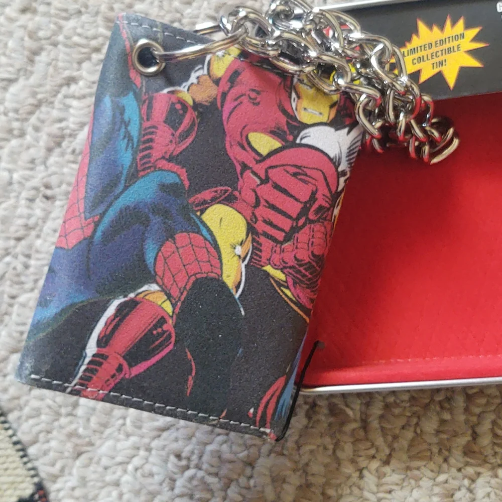 Marvel Captain America Chain‎ Leather Wallet